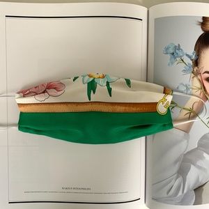 Silk Face Mask Non-Surgical Designer Vintage Scarf